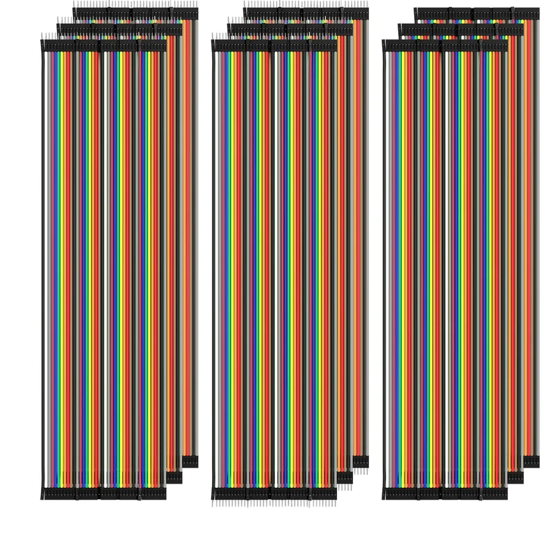Jumper Wire cable 3 x 40 pcs. 20 cm M2M / F2M / F2F compatible with Arduino and Raspberry Pi Breadboard