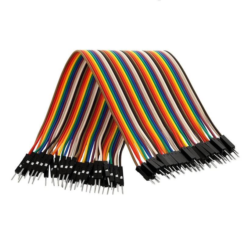 Jumper wire cable 40 pcs. 20 cm each M2M male to male compatible with Arduino and Raspberry Pi breadboard