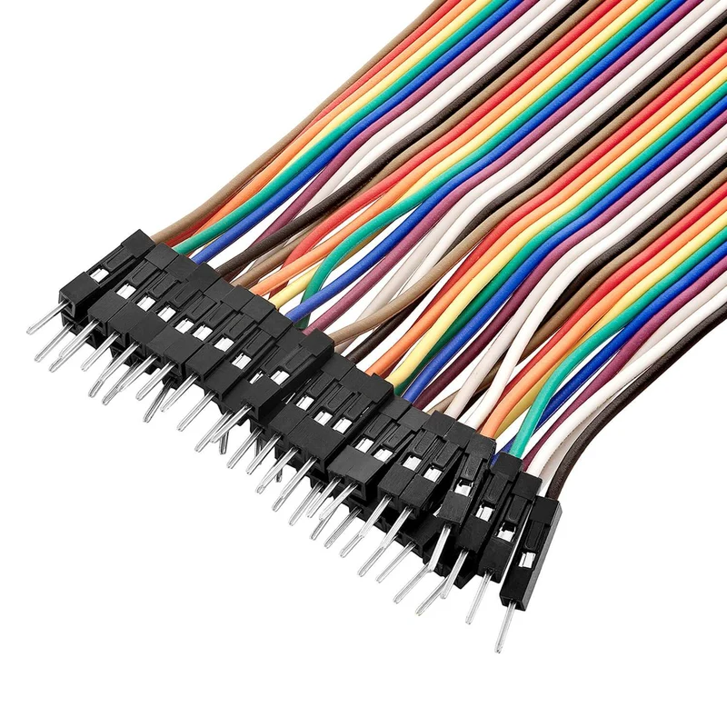 Jumper wire cable 40 pcs. 20 cm each M2M male to male compatible with Arduino and Raspberry Pi breadboard