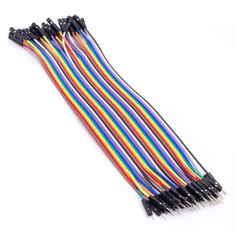 Jumper wire cable 40 pcs. each 20 cm F2M Female to Male compatible with Arduino and Raspberry Pi breadboard