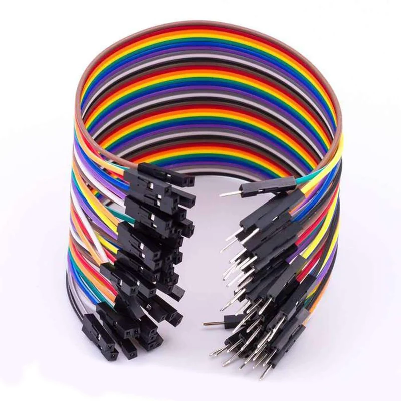 Jumper wire cable 40 pcs. each 20 cm F2M Female to Male compatible with Arduino and Raspberry Pi breadboard