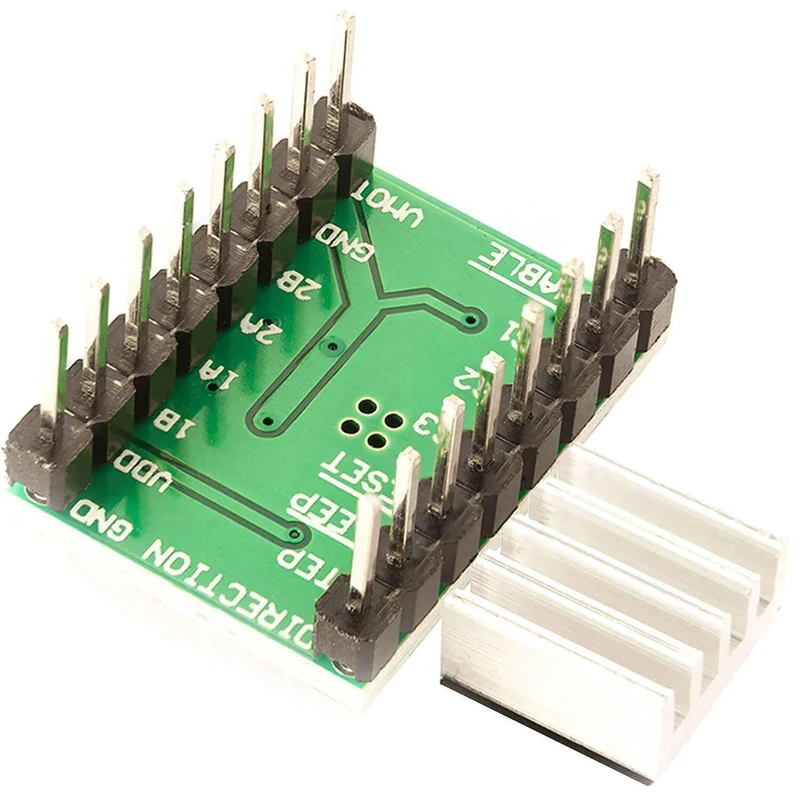 A4988 Stepper motor driver module with heat sink compatible with Arduino and Raspberry Pi