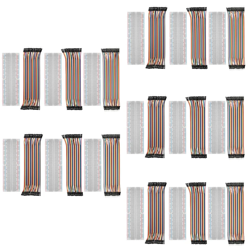 Breadboard Kit - 3x jumper Wire M2M/F2M/F2F + 3 Set MB102 BREADBORD compatible with Arduino and Raspberry Pi