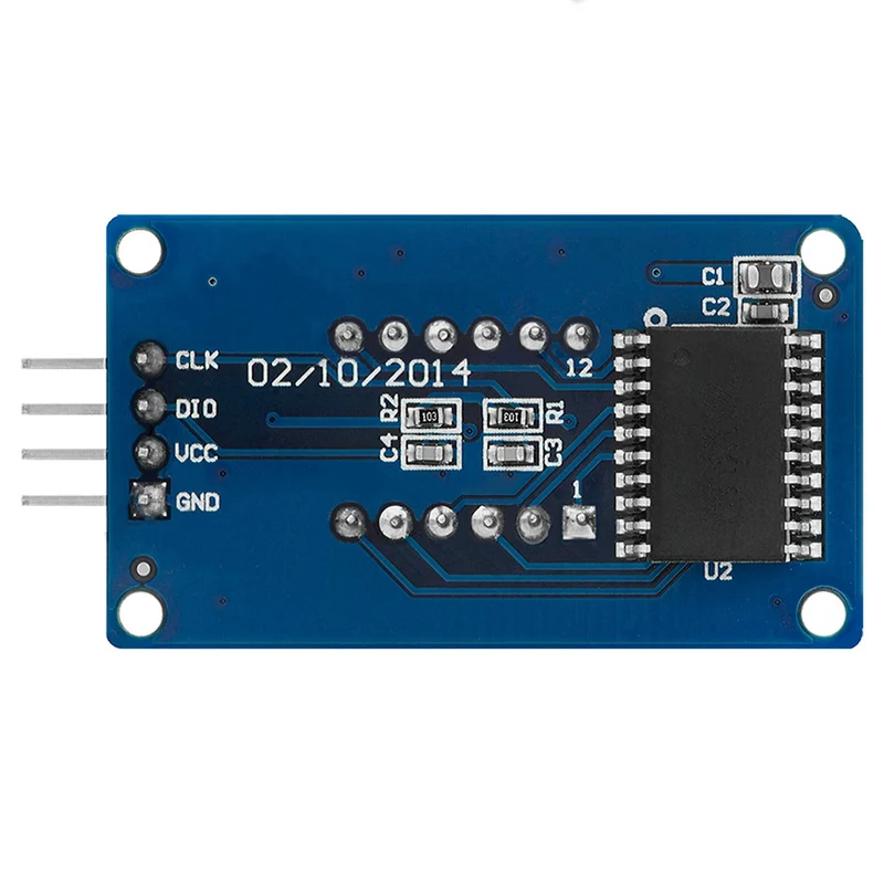 TM1637 4 digit 7-segment display module compatible with Arduino and Raspberry Pi