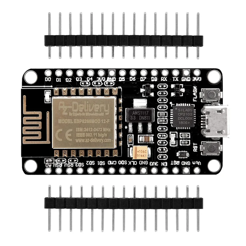 NodeMCU Lua Amica Module V2 ESP8266 ESP-12F WIFI WLAN unsoldered with CP2102