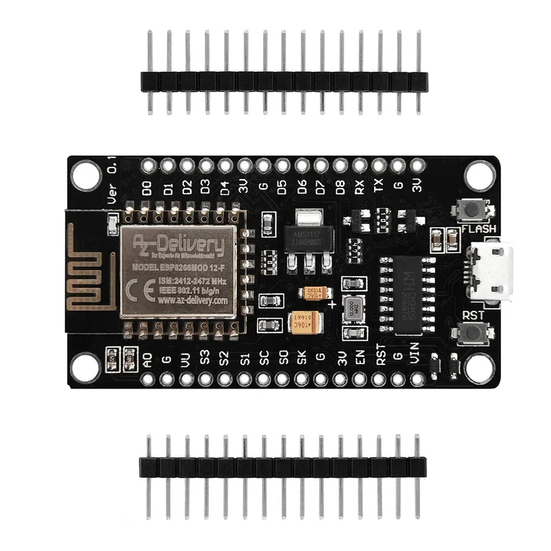 NodeMCU Lua Lolin V3 Module ESP8266 ESP-12F WIFI Development Board unsoldered