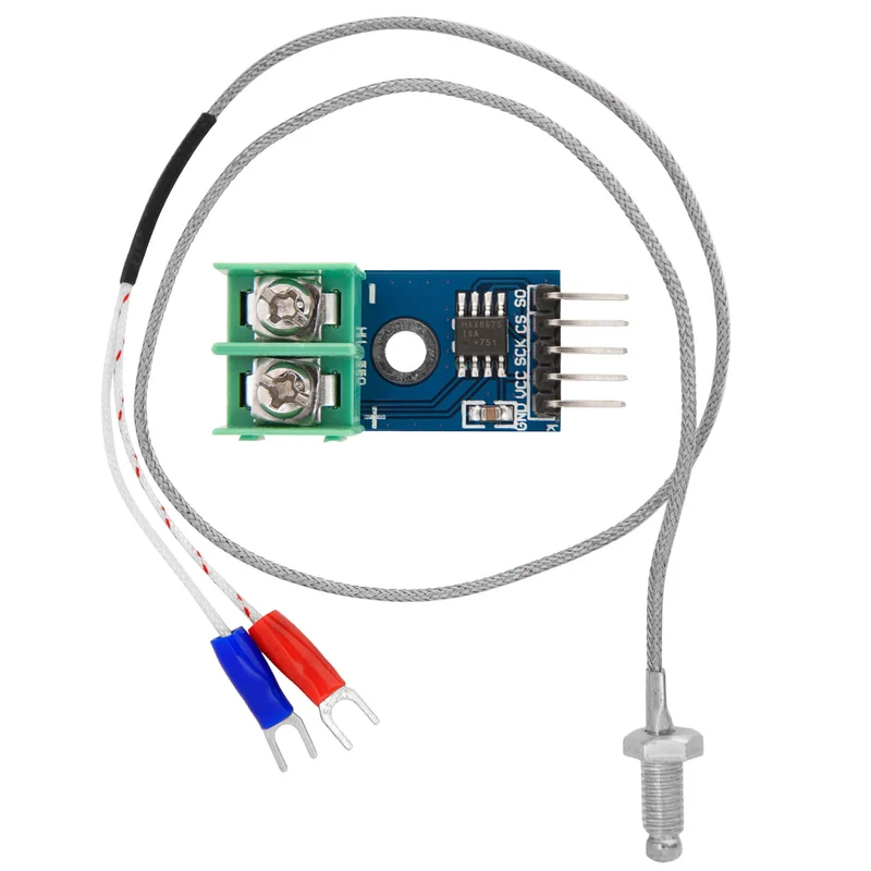 MAX6675 Temperature Sensor with Probe K-Type and Jumper Wire for Raspberry Pi