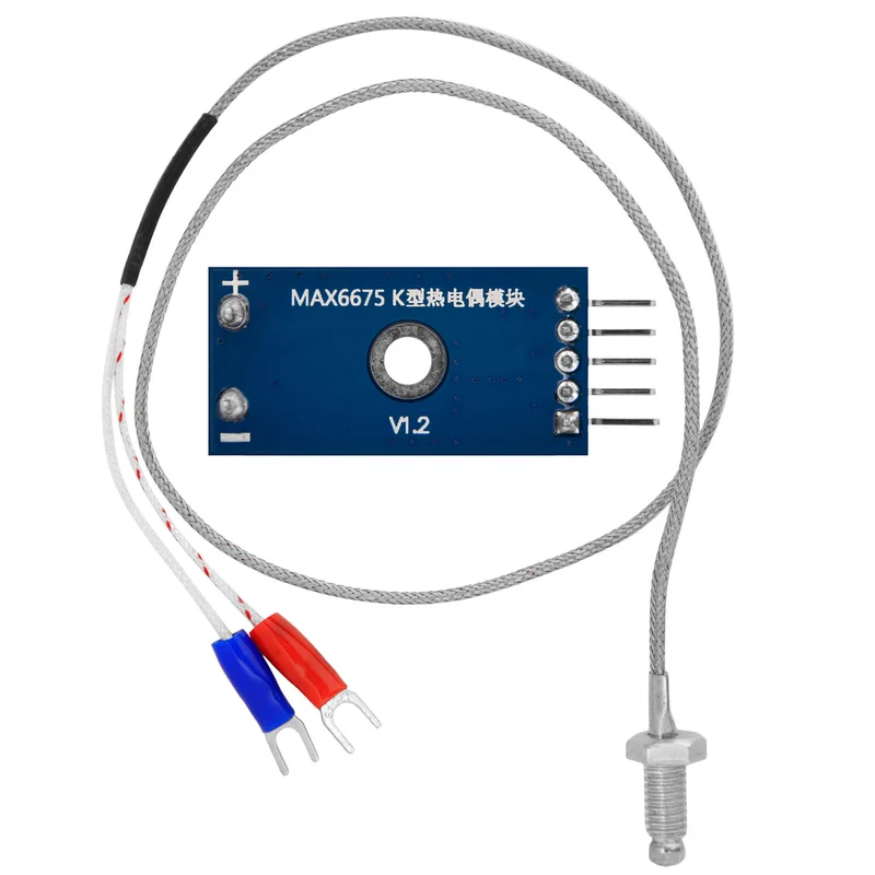 MAX6675 Temperature Sensor with Probe K-Type and Jumper Wire for Raspberry Pi