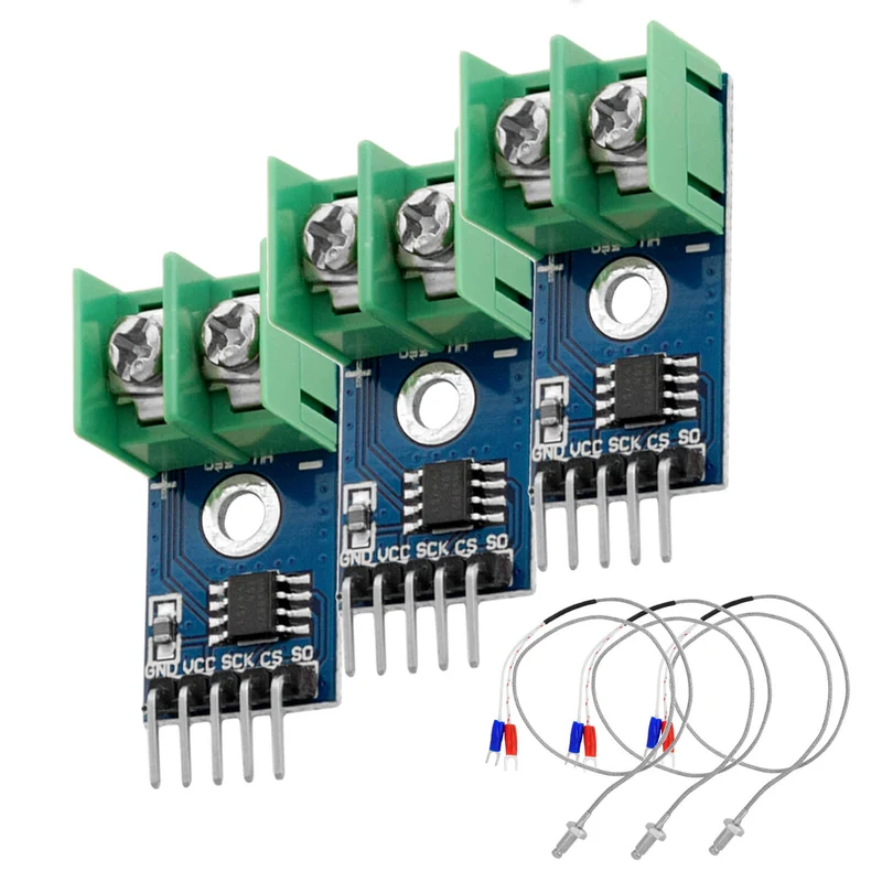 MAX6675 Temperature Sensor with Probe K-Type and Jumper Wire for Raspberry Pi