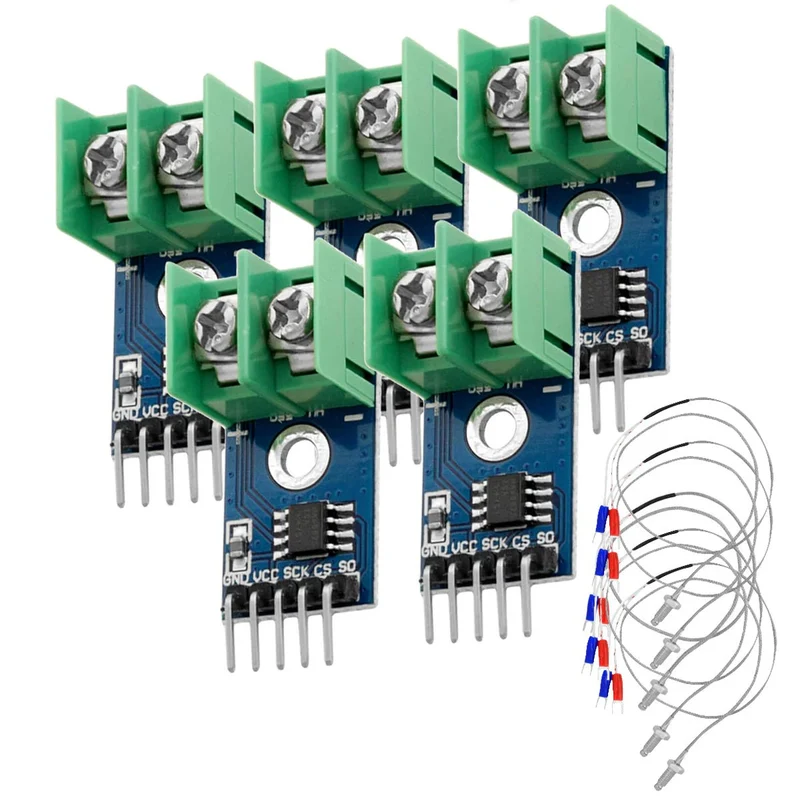 MAX6675 Temperature Sensor with Probe K-Type and Jumper Wire for Raspberry Pi