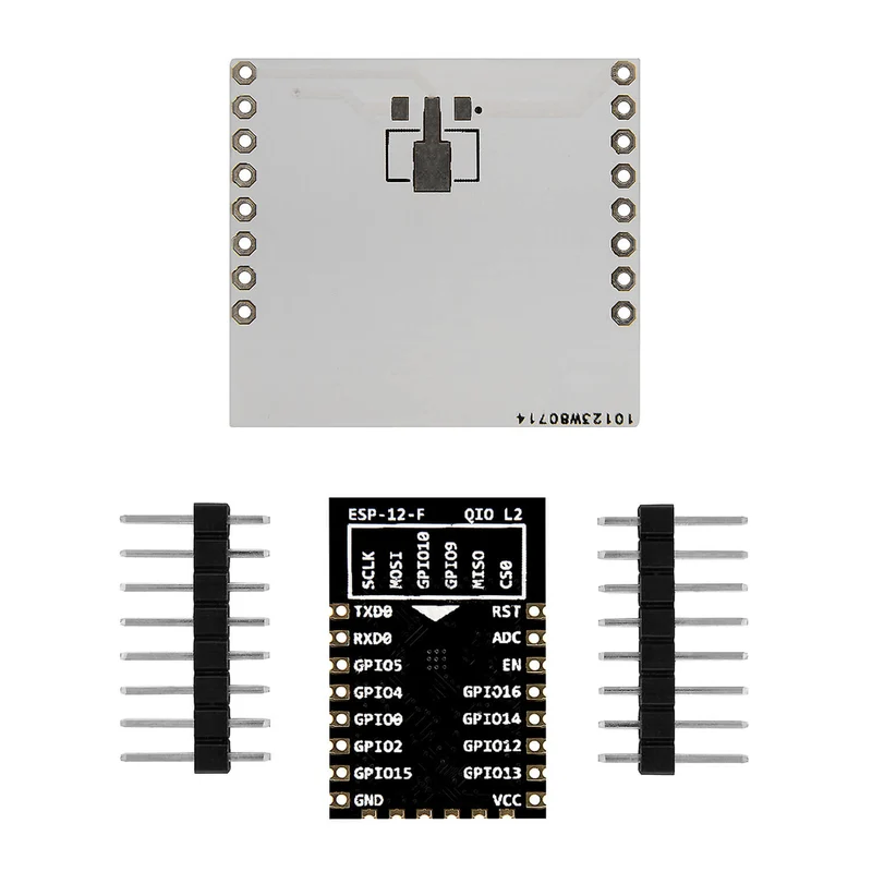 ESP8266 ESP-12F improved version to ESP-12E, Wireless remote serial WLAN WIFI module for Raspberry Pi and microcontrollers with free adapter board!