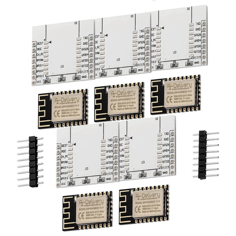 ESP8266 ESP-12F improved version to ESP-12E, Wireless remote serial WLAN WIFI module for Raspberry Pi and microcontrollers with free adapter board!