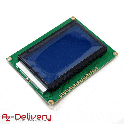 128 x 64 Pixel LCD Display 12864 Display Module Compatible with Arduino and Raspberry Pi