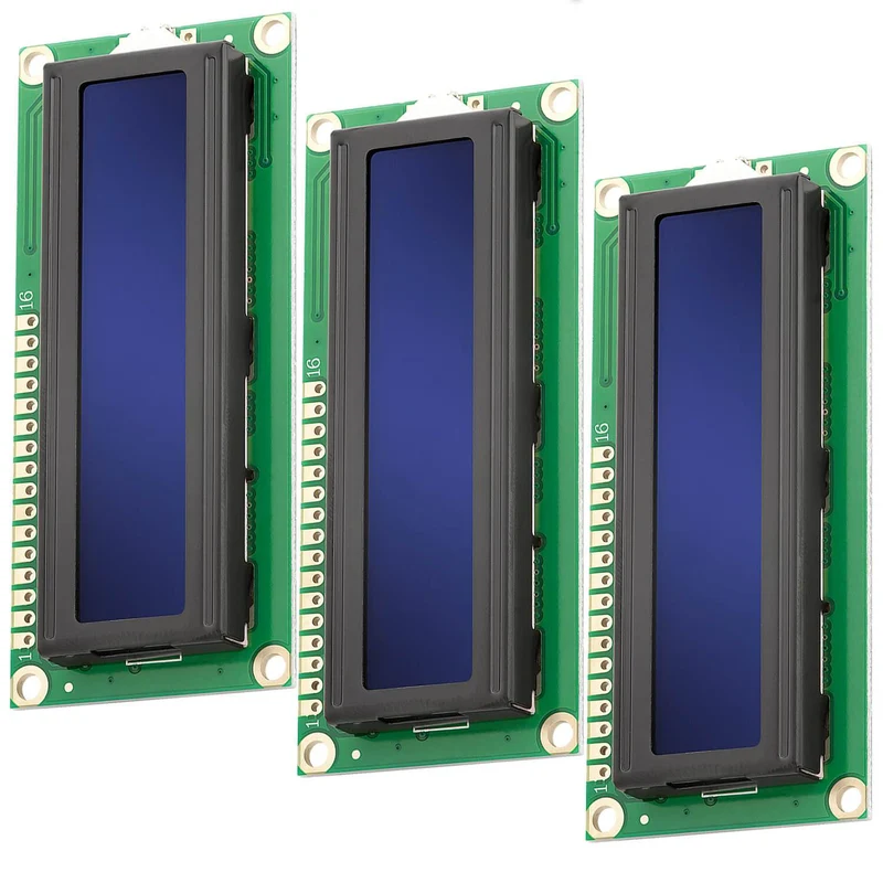 HD44780 1602 LCD module Display 2x16 characters (with blue background) Compatible with Arduino and Raspberry Pi