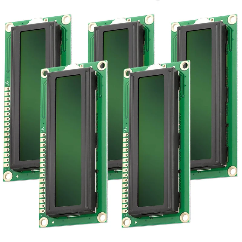 HD44780 1602 LCD module display 2x16 characters (with green background) compatible with Arduino and Raspberry Pi