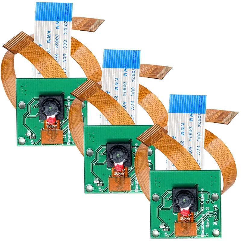 Camera with 15cm Flex cable for Raspberry Pi and 30cm Flex cable for Raspberry Pi Zero