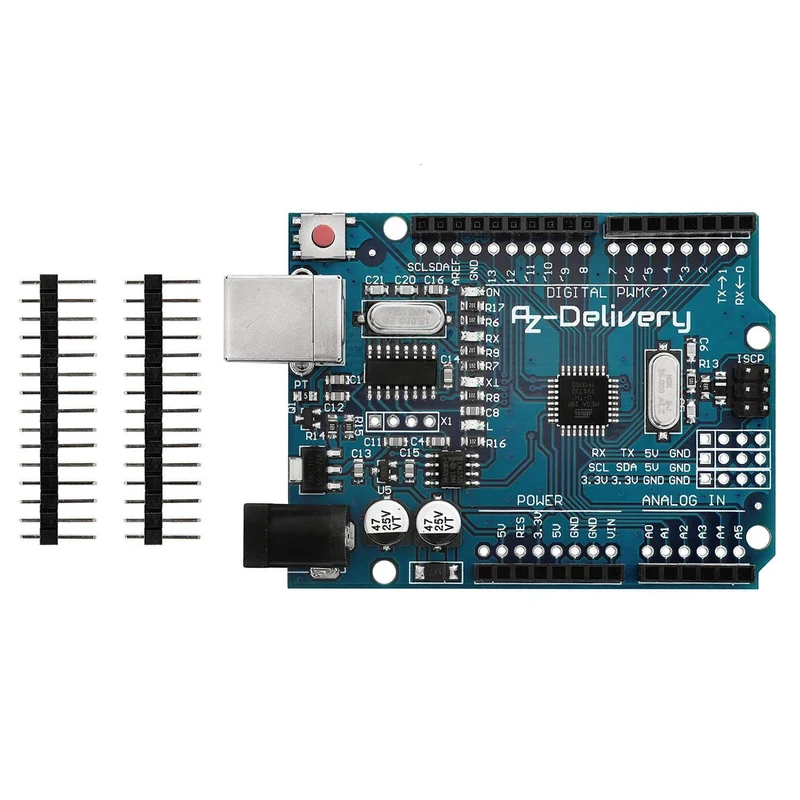 Microcontroller board AZ-ATmega328 board with USB cable