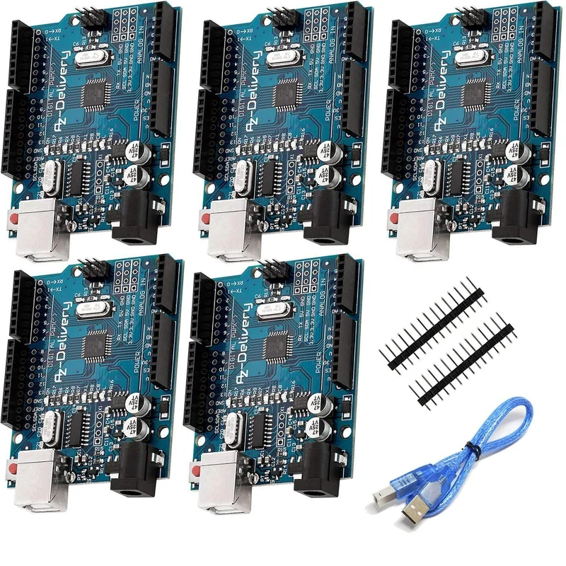 Microcontroller board AZ-ATmega328 board with USB cable