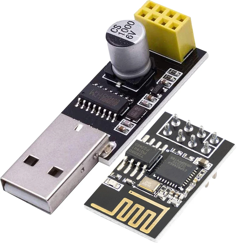 ESP8266 ESP-01S with USB adapter Wlan WiFi module