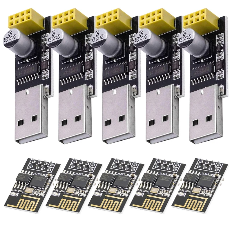 ESP8266 ESP-01S with USB adapter Wlan WiFi module