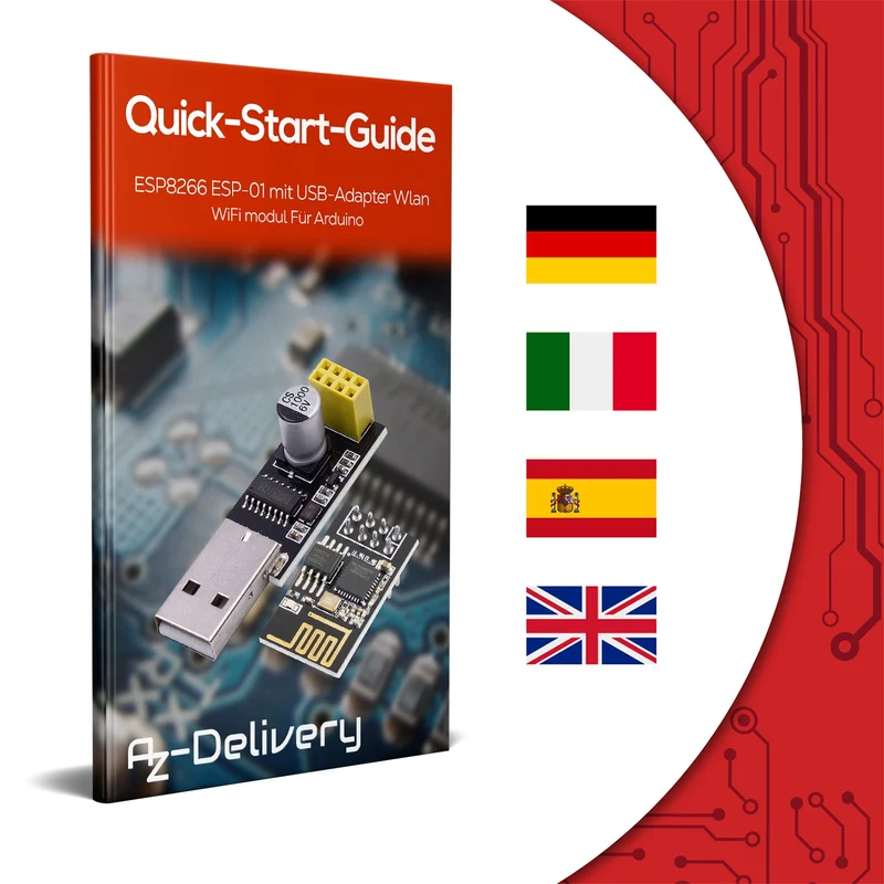 ESP8266 ESP-01S with USB adapter Wlan WiFi module