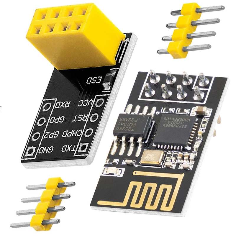 ESP8266 01S esp-01S Wlan WiFi module with breadboard adapter