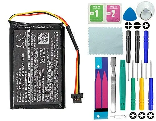 CameronSion - Batteria da 1100 mAh per Tomtom Go 510, 520, 520 WiFi,...
