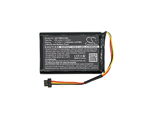 CameronSion - Batteria da 1100 mAh per Tomtom Go 510, 520, 520 WiFi,...