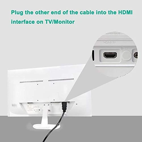 Adattatore VGA HDMI Cavo con Audio,Convertitore/Adattore a 1.8M