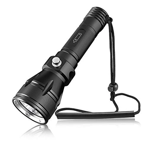 Kriogor Torcia Subacquea Impermeabile Super Luminoso XM-L2 LED A-1200 Lumen