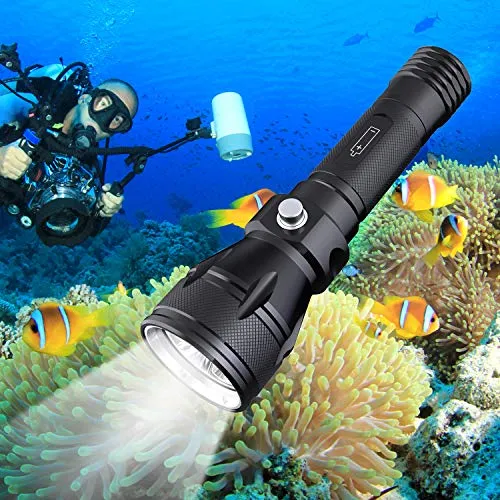 Kriogor Torcia Subacquea Impermeabile Super Luminoso XM-L2 LED A-1200 Lumen