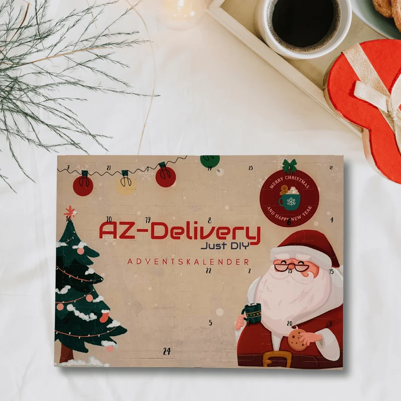 The ultimate AZ-Delivery Microelectronics advent calendar - with optional projects & instructions