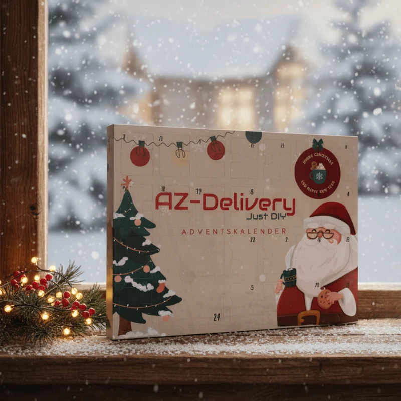 The ultimate AZ-Delivery Microelectronics advent calendar - with optional projects & instructions