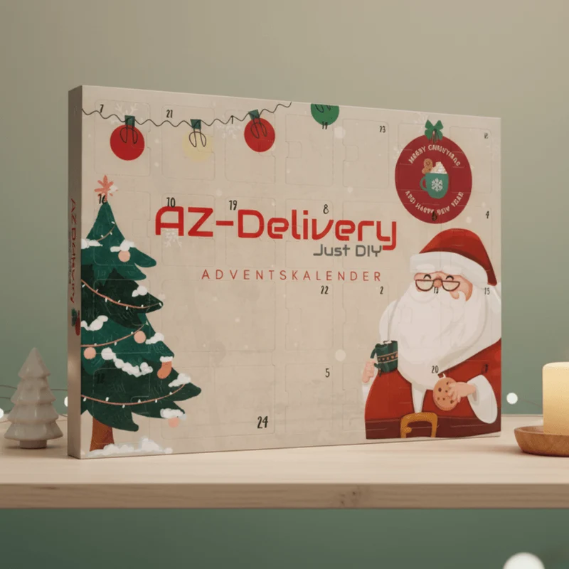 The ultimate AZ-Delivery Microelectronics advent calendar - with optional projects & instructions
