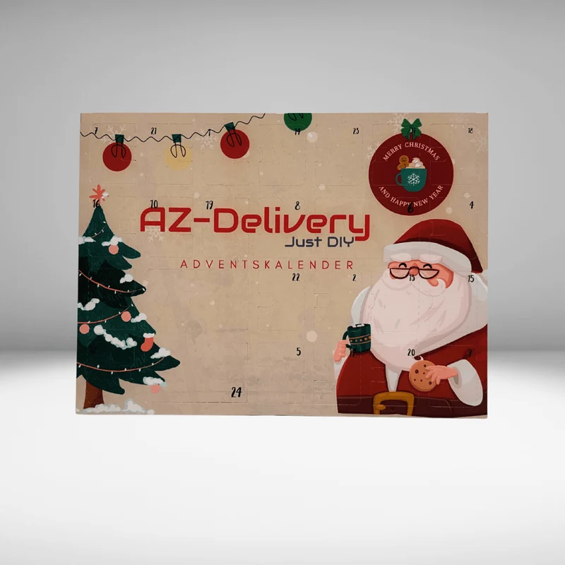 The ultimate AZ-Delivery Microelectronics advent calendar - with optional projects & instructions