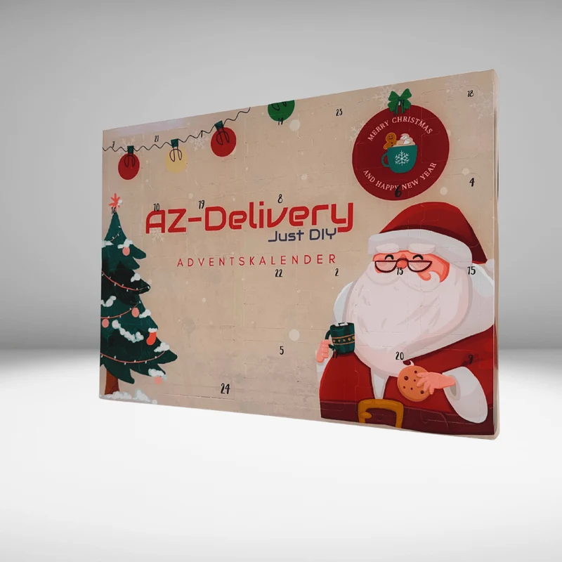 The ultimate AZ-Delivery Microelectronics advent calendar - with optional projects & instructions