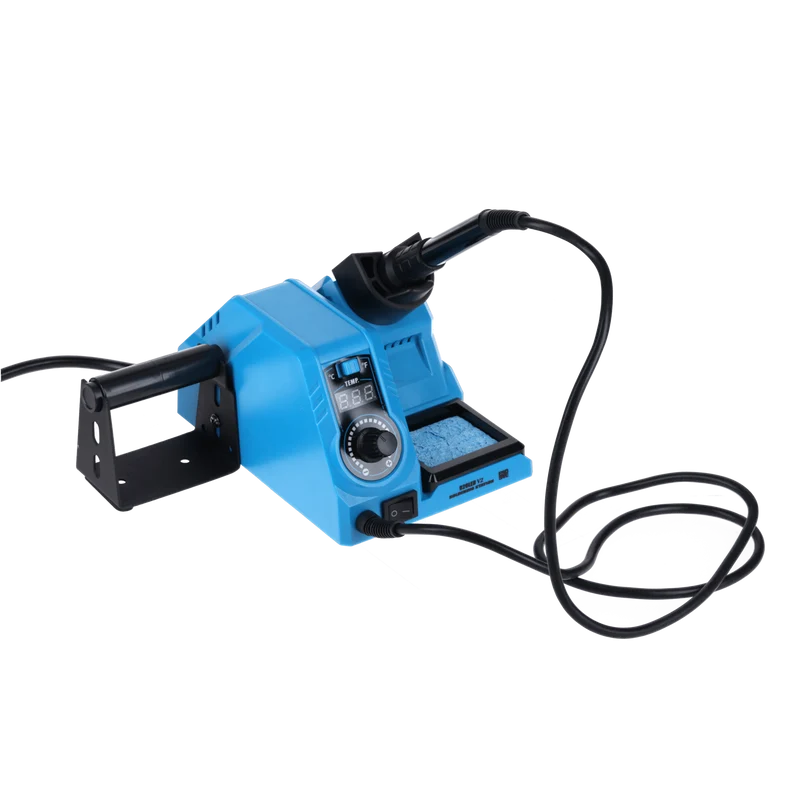 Soldering station 926LED V2 soldering iron kit, 130W, adjustable 200°C-480°C, including plug-in soldering iron handle, soldering stand and heat-resistant cleaning sponge - ideal for DIY projects and home improvements