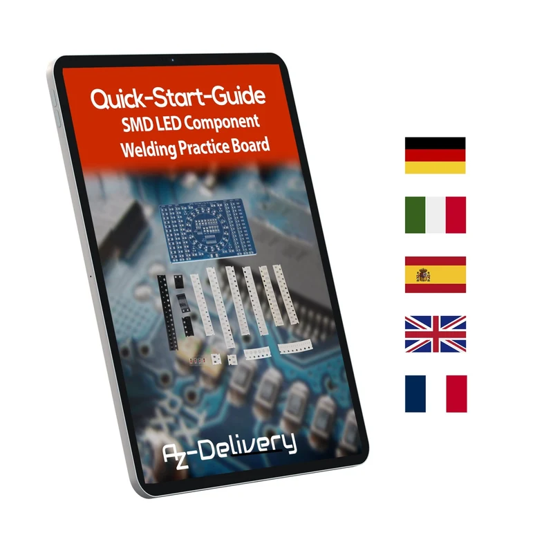 NE555 SMD Löten Übungsplatine DIY Kit - LED Modul zum Löten Lernen, Set mit Lötbausatz - Elektronisches Soldering Kit für Lötübungen