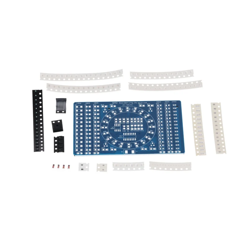 NE555 SMD Löten Übungsplatine DIY Kit - LED Modul zum Löten Lernen, Set mit Lötbausatz - Elektronisches Soldering Kit für Lötübungen