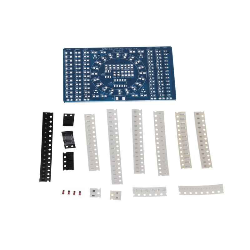 NE555 SMD Löten Übungsplatine DIY Kit - LED Modul zum Löten Lernen, Set mit Lötbausatz - Elektronisches Soldering Kit für Lötübungen