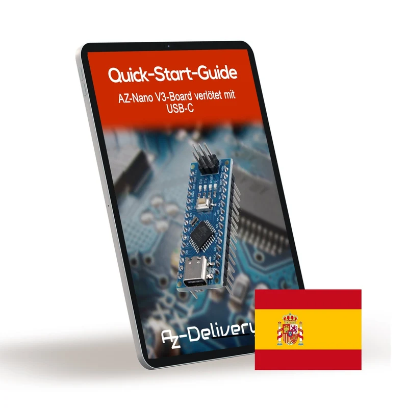 AZ-Nano V3-Board mit USB-C Anschluss mit Atmega328 CH340 fertig verlötete, verbesserte Version