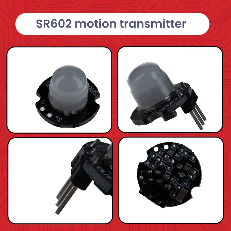 SR602 Mini PIR Motion Sensor 3.3–15V – Infrared IR Sensor Module for Arduino, 100° Detection, 5m Range, Mini Motion Sensor for Raspberry Pi, HC-SR501 Alternative