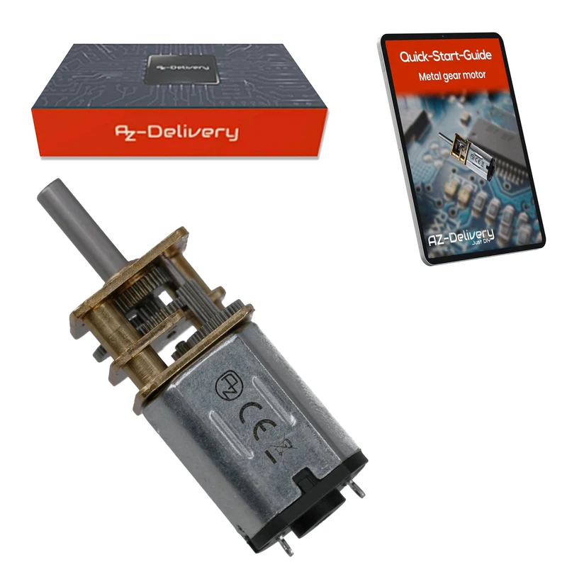 GA12-N20 DC Gear Motor 3-12V Mini Metal Motor (80RPM) Precise control for model making, robotics, and DIY projects | Durable metal gearbox