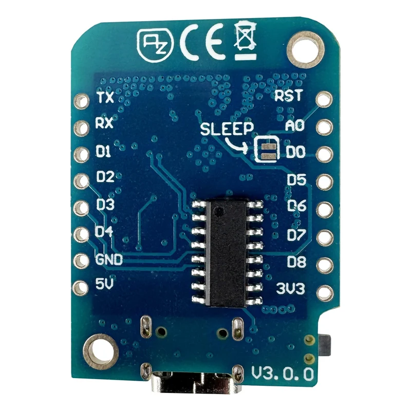 D1 Mini V3 NodeMCU mit ESP8266-12F WLAN Modul mit USB-C Anschluss kompatibel mit Arduino