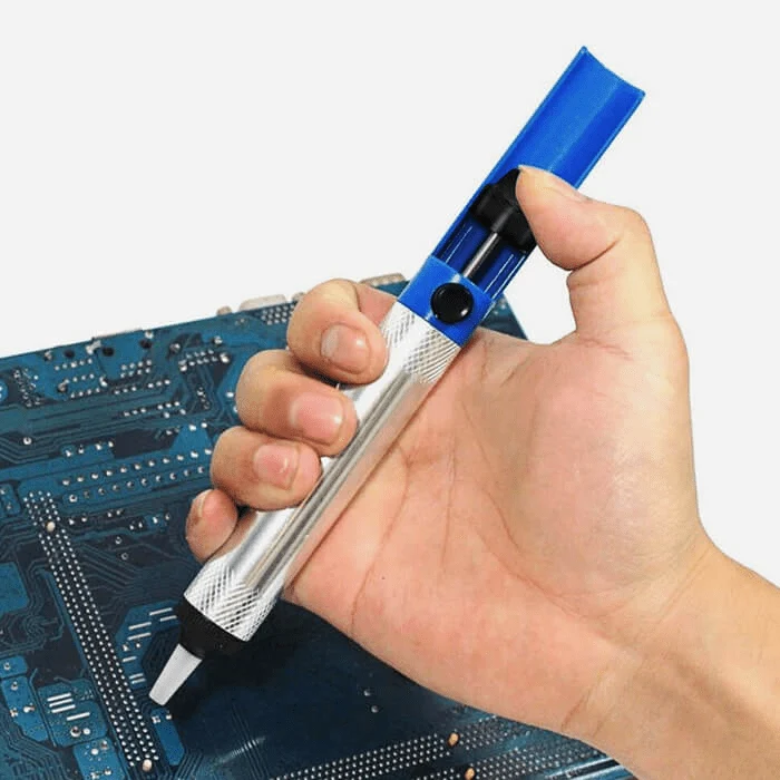 Desoldering Pump Solder Suction Desoldering Pump - Solder Remover for Electronics & PCBs - Manual Vacuum Desoldering Tool with Heat Resistant Nozzle - Soldering Accessories for Repairs & DIY