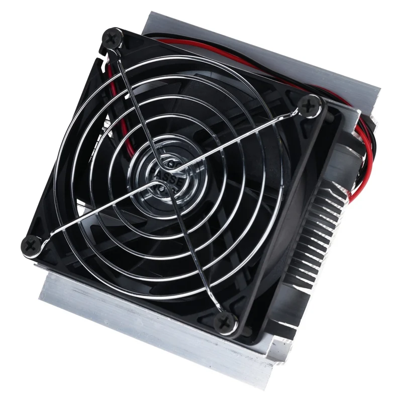 Cooling kit for Peltier elements - heat sink & fan set for thermoelectric cooling - aluminum heatsinks, 12V fan, accessories for DIY projects