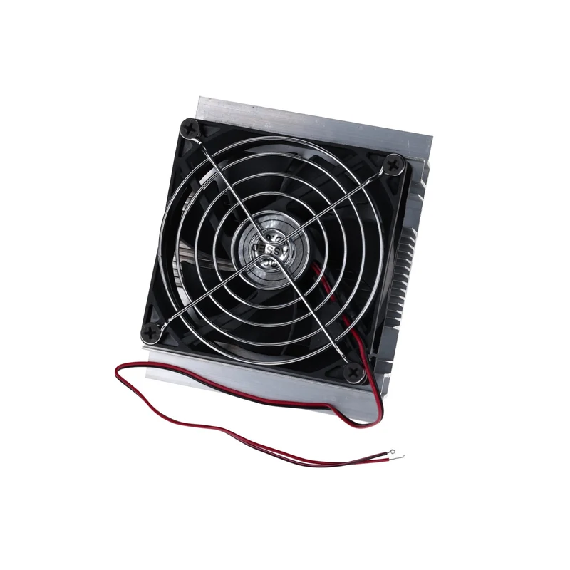 Cooling kit for Peltier elements - heat sink & fan set for thermoelectric cooling - aluminum heatsinks, 12V fan, accessories for DIY projects