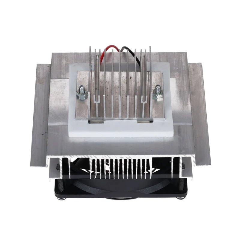 Cooling kit for Peltier elements - heat sink & fan set for thermoelectric cooling - aluminum heatsinks, 12V fan, accessories for DIY projects