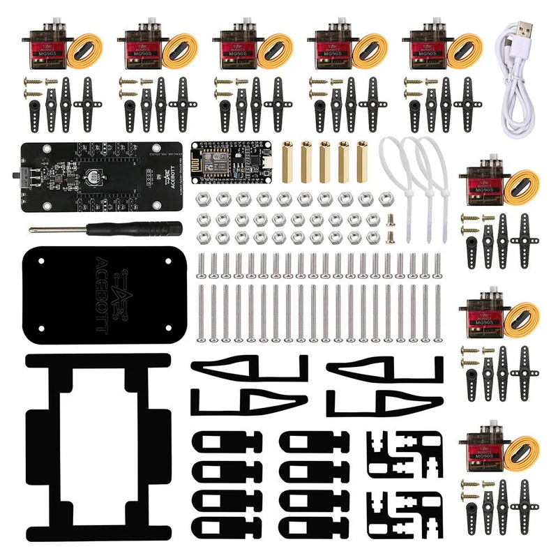 Quadruped Bionic Spider Robot Kit with ESP8266 controller board | Supports Arduino and ACE code programming