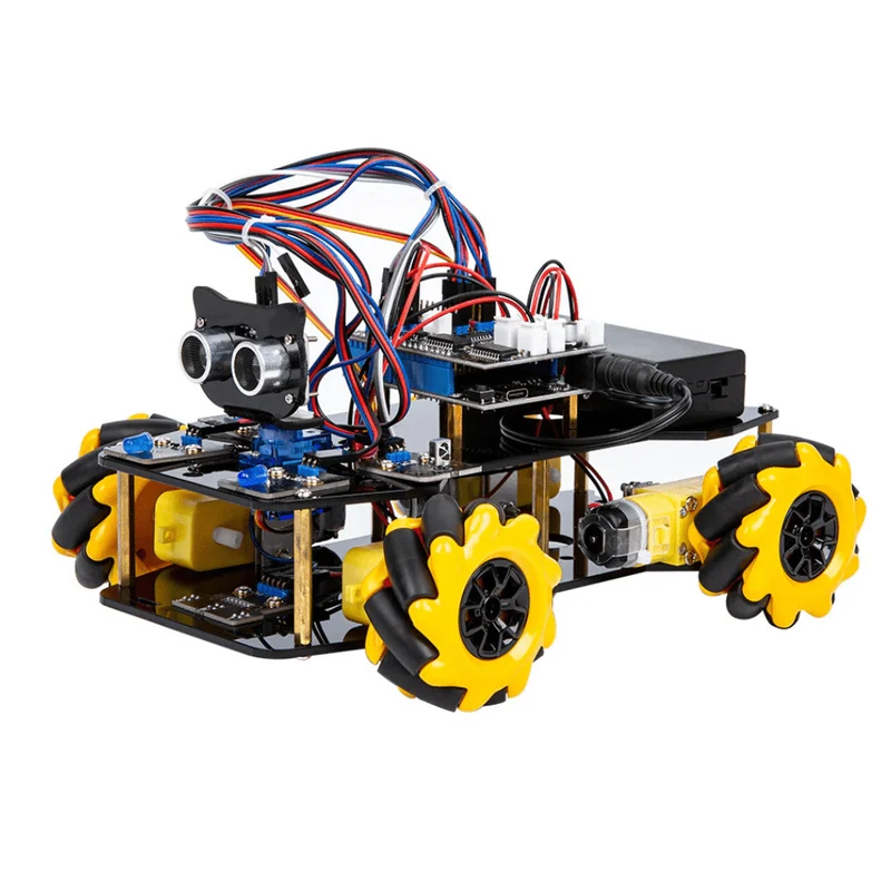 STEM robot car starter kit, Mecanum-Wheels with ESP32 controller board | Supports Arduino and ACECode programming